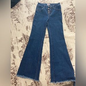 Women’s flared high rise jeans